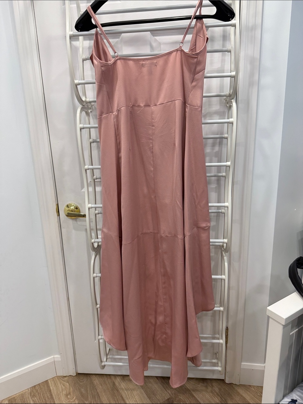 Wrap Ruffle Midi Dress - Pink - Picture 2 of 4